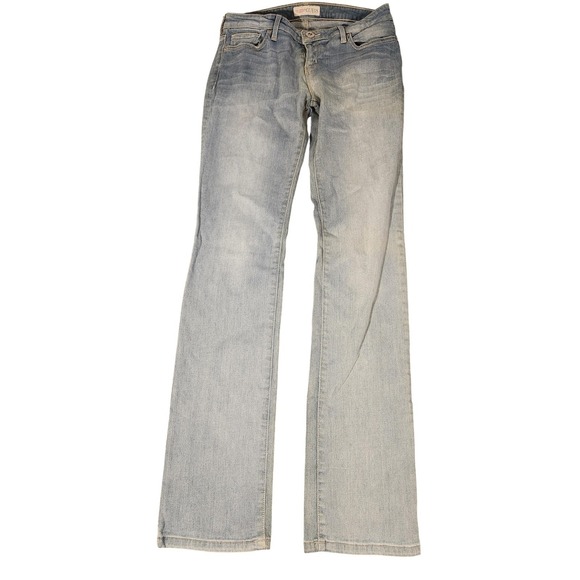 Guess Denim - Vintage Y2K Guess Jeans Womens 31 Light Wash Mid Rise Straight Stretch Denim Fox